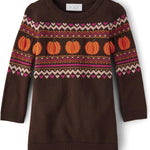 The Children's Place Baby and Toddler Girls' Long Sleeve Sweater Dress