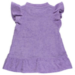 RuffleButts Baby/Toddler Girls Terry Butterfly Sleeve Full Zip Cover-Up - Wisteria Purple, 10