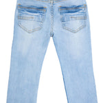 CULTURA Baby Boys Toddler Jeans, Elastic Waist Slim Wash Basic Stretch Denim Pants Jeans for Boys, Light Blue - Stretch Denim, 2T