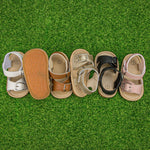 Sawimlgy Baby Girls Boys Sandals Summer Flowers Shoe Rubber Sole PU Leather Mesh Infant Toddler First Walkers Princess Dress Outdoor Shoes