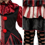 Spooktacular Creations Girls Scary Clown Costume, Kids Halloween Costume, Twisted Clown Dress for Girls