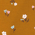 Simple Joys by Carter's Baby Girls' 4-Pack Pant, Brown Floral/Grey Heather/Light Grey Strawberry/Pink Heather, Preemie