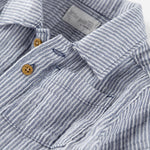 Little Planet by Carter's Boy 2-piece Shorts Set made with Organic Cotton, Navy Stripes, 12M