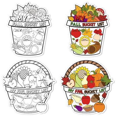 My Summer Bucket List Activity Poster for Kids -36Pcs Bulk Color Your Own Summer Bucket List Personalized Holiday Break Ideas Checklist Coloring Poster for Students End of School Year Gift Camp Supplies