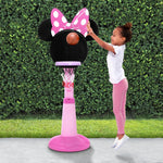 Minnie Mouse Plastic Basketball Set by Delta Children – Includes Basketball Hoop, 1 Basketball and Ball Pump