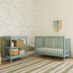 Babyletto Swell Changing Table in Light Sage, Greenguard Gold Certified