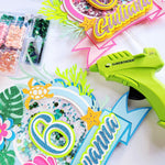 Surebonder 10W Ultra Low Temp Cool Shot Mini Glue Gun Kit with 12 Glue Sticks, Bonds Delicate Materials Like Paper, Fabric, Foam, Balloons - Clear