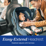 Chicco KeyFit Max Zip ClearLux Infant Car Seat and Base, Rear-Facing Seat for Infants 4-30 lbs., Zip-Open Privacy Shield, Compatible with Chicco Strollers, Baby Travel Gear | Midori/Blue