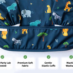 Torange Baby Bib, Long Sleeve Bib for Toddler, Waterproof Bibs for Baby, Baby-Led Weaning Smock, Machine Washable Feeding Bib