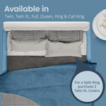 SafeRest Waterproof Queen Size Mattress Protector - Fitted with Stretchable Pockets - Machine Washable Cotton Mattress Cover for Bed