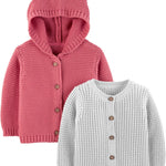Simple Joys by Carter's Baby 2-Pack Neutral Knit Cardigan Sweaters
