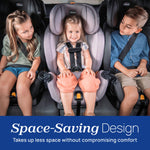 Chicco OneFit LX ClearTex All-in-One Car Seat with LeverLock Installation, Slim Design, Convertible Car Seat, Seat for Infants and Children 5-100 lbs, Smoke/Grey