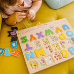 Melissa & Doug Alphabet Sound Puzzle - Wooden Puzzle With Sound Effects (26 pcs)