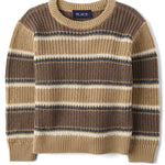 The Children's Place,Baby Boys,and Toddler Long Sleeve Crew Neck Pullover Sweater,Tumbleweed Stripe,9 Months