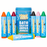 Honeysticks Super Jumbo Bath Crayons Non Toxic (7 Pack) for Toddlers 1-3 and Kids 4-8, Natural Beeswax Crayons, Food-Grade Colors, Fragrance Free, Non Irritating, Bath Toys for Bathtub, Shower, Gift