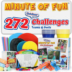 Funwares Minute of Fun Game - Minute to Win It Games for Kids, Adults, Teens, Families, Game Night, Gift for Home, Birthdays, or Travel. 2-12 Players! Outdoor - 272 Challenges