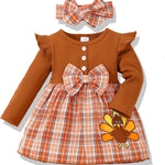 Baby Girl Dress Infant Clothes Newborn Fall Winter Outfits Plaid Dresses Cute Birthday Gifts Holiday Princess Dress for Girls