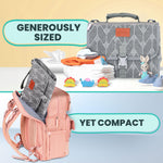 Portable Changing Pad for Baby Shower Gifts & New Mom Gifts, Travel Diaper Changing Pad for Newborn, Large Waterproof Baby Changing Mat, Foldable & Detachable Diaper Changing Station by Pillani