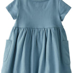 Little Planet by Carter's Baby & Toddler Girls' Organic Cotton Dress, Blue Wash