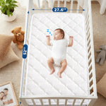 Pro Goleem Breathable Crib Mattress, 52”x28“ Dual-Sided Toddler Bed Mattress, 5" Thick Firm Foam & JPMA Certified, Comfort Jacquard Topper, Fits Standard Full-Sized Baby Cribs & Toddler Beds