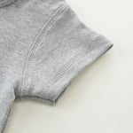 FITFIFTH POD Unisex Infant Baby Crew Neck T-Shirt Toddler Short Sleeve Solid Color Tees Shirts for Boys Girls 2~3T Gray