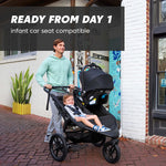 Baby Jogger Summit X3 Double Jogging Stroller, Midnight Black, Buggy for Two, Smooth Ride for Walking or Jogging, Compact Fold, Increased Airflow, All-Terrain Air Filled Tires and All-Wheel Suspension