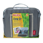 Nuby Easy Go Booster Seat - Travel Booster Seat for Babies and Toddlers - Holds Up to 50 Pounds - 9+ Months - Gray