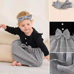 Baby Girl Dress Infant Clothes Newborn Fall Winter Outfits Plaid Dresses Cute Birthday Gifts Holiday Princess Dress for Girls