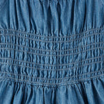 The Children's Place,Girls,Casual Smocked Dress,Long SleeveBailey Wash,X-Large