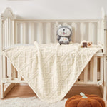 Sherpa Fleece Baby Blanket, Ultra Soft Fluffy Premium Baby Blankets for Boys Girls, Cozy Infant Toddler Newborn Receiving Blankets for Crib Stroller 30”×40” (Cream)