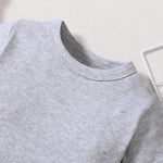 OPAWO Unisex Infant Baby Crew Neck T-Shirt 4 Pack Short Sleeve Solid Color Tees for Boys Girls (Black/White/Gray/Red, 18-24 Months)