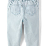 The Children's Place,Baby Girls,and Toddler Barrel Leg Jeans,Max Wash,18 Months,24 Months