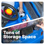 Step2 Side-by-Side Push Around SUV, Kids Push Car, 2 Seats, Stroller Substitute, Includes Seat Belts & Horns, Made of Durable Plastic, Max Weight 100 lbs., For Toddlers 1.5-5 Years Old, Blue