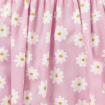 ZOELNIC Baby Girl Summer Clothes Newborn Girl Outfits Cute Strap Baby Girl Romper Jumpsuit Bodysuit Purple Daisy 9-12 Months