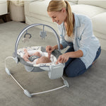 Ingenuity SmartBounce Automatic Baby Bouncer Seat with White Noise, Music, Toy Bar & 2 Plush Infant Toys, 0-6 Months Up to 20 lbs (Braden)