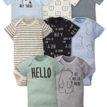 Gerber Baby Boys' 8-Pack Short Sleeve Onesies Bodysuits