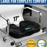 Everlasting Comfort Memory Foam Seat Cushions for Office Chairs - Sciatica & Tailbone Pain Relief Cushion - Car Seat & Office Chair Cushion - Ergonomic Office Desk Accessories for Comfort