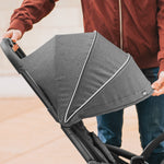 Chicco Presto Self-Folding, Compact Stroller with Canopy, Lightweight Aluminum Frame Umbrella Stroller, for Babies and Toddlers up to 50 lbs., Graphite/Grey