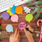 Bubble Sticky Notes 3x3 in, 8 Pads, Super Cute Bright Color Strong Adhesive Gift Post, Clean Removal, 82 Sheets/pad