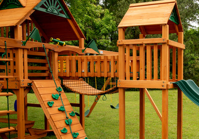 Gorilla Playsets 06-2004 Clatter Bridge Mesh Panels Add On for Swing Set Clatter Bridge, Black