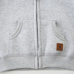 Comfy and Cozy Cotton Girls Long Sleeve Hoodie Full Zip Outwear in SpringFfall Winter for 9-12M Grey Jacket