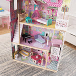KidKraft Annabelle Wooden Dollhouse with Elevator, Balcony and 17 Accessories, Gift for Ages 3+