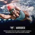 Speedo Unisex-Child Swim Goggles Vanquisher 2.0 Junior, Mirrored Blue