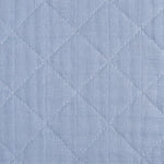 Babyletto 100% Quilted Organic Cotton Changing Pad Cover, GOTS-Certified, Fitted 360°, Ultra-Soft and Breathable Muslin - Dewdrop Blue