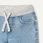 Amazon Essentials Unisex Babies' Soft Stretch Pull-On Jeans, Stone Light Wash, 3T