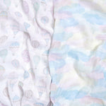 aden + anais 100% Organic Cotton Muslin Swaddle, Breathable Baby Blanket, Ideal for Boys, Girls, Newborns, Babies & Infants, Receiving Blanket, Soft Lightweight Wrap, 2 Pack, Above The Clouds