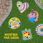 Stepping Stones Painting Kit for Kids - Outdoor Crafts - Paint 5 Garden Stone - Unicorn Craft Kits for Boys, Girls Ages 6-12 - Gifts for Boy, Girl Age 6, 7, 8, 9, 10 + Year Old - Summer Gift