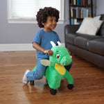Radio Flyer Jade The Magical Dragon with Interactive Lights and Sounds, Ride On Toy for Toddlers Ages 1-3, Green Dragon Toy for Kids, Medium