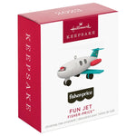 Hallmark Keepsake 0.58" Miniature Christmas Ornament 2023, Fisher-Price Fun Jet Mini, Gifts for Kids