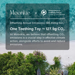 Moonkie Teething Toy, Safe & Easy to Hold BPA Free Silicone Baby Soothing Teethers, Prevent Finger Sucking Teether Toys Best for Babies 0-6 6-12 Months (Sheep Shifting Sand)